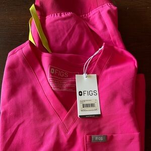 NWT Never worn Figs Pink Track Pants & Joggers